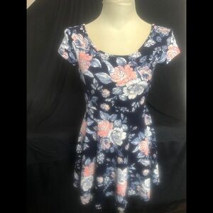Aeropostale Floral Navy Dress